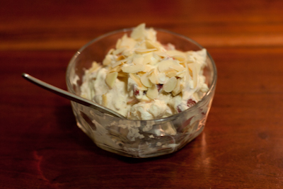 Eaton mess with toasted almonds