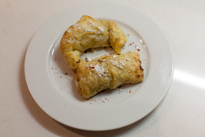 Chocolate chilli pastries