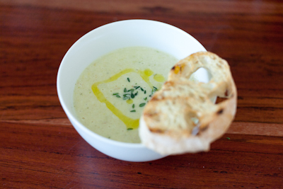 Recipe # 28 – Leek and potato soup with taleggio