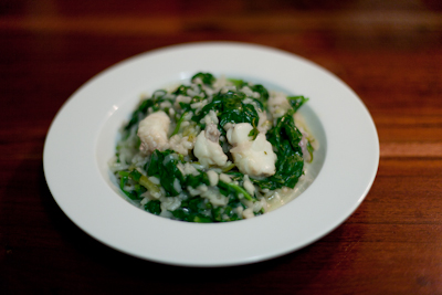 Recipe #43 - Monkfish and spinach risotto