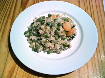 Recipe #41 - Pea & prawn risotto