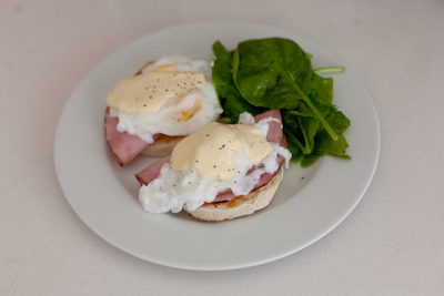 Posh ham & egg muffins